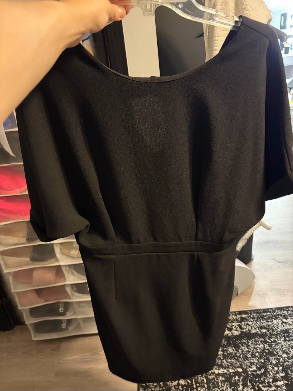 Asos Classic Black Women’s Dress - Elegant Short Sleeve Shift